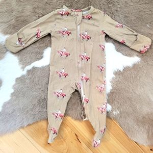 Newborn COWKID CLOTHING CO footie